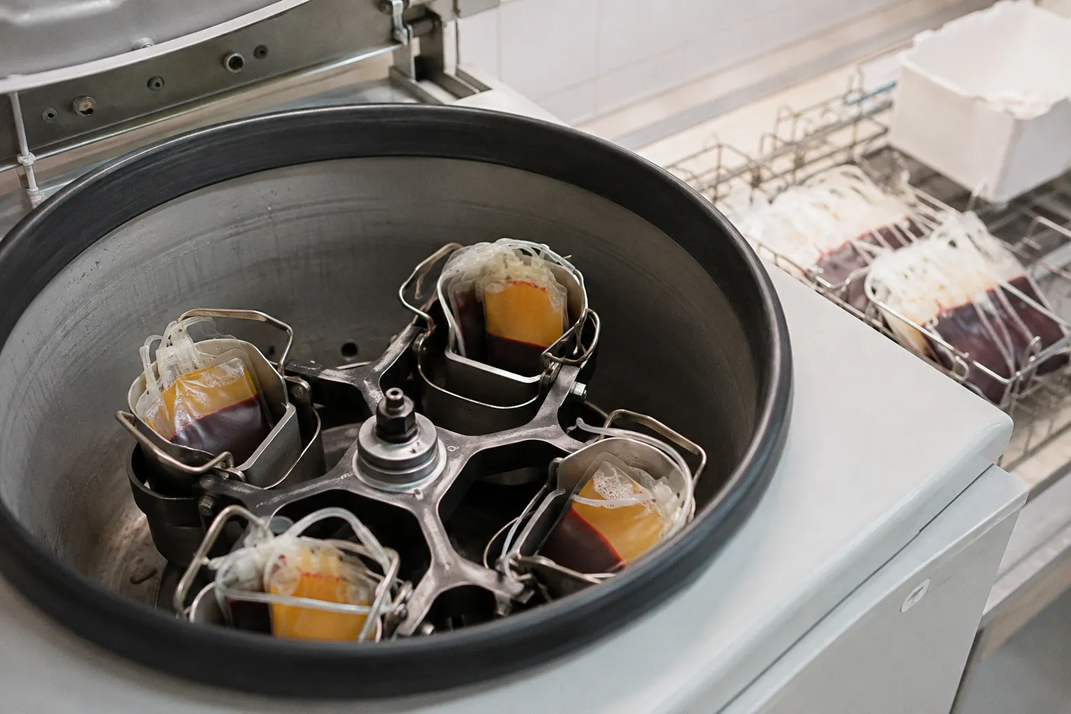 Whole Blood Separation: Inside the Processing Lab